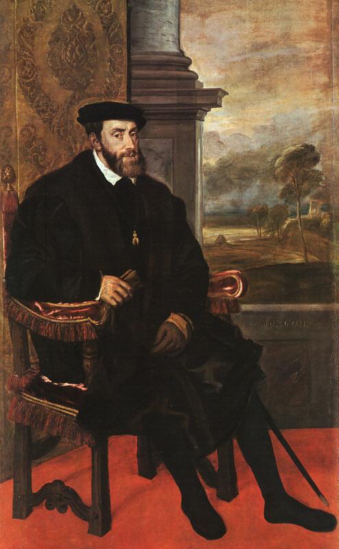  Titian Charles V, Seated oil painting image
